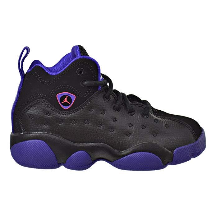 Jordan Jumpman Team II GP Little Kid's Shoes Black/Ember Glow/Purple 845202-017