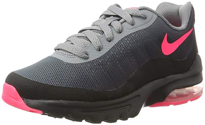 Nike Girl's Air Max Invigor Running Shoes Black/Racer Pink-Cool Grey 6Y