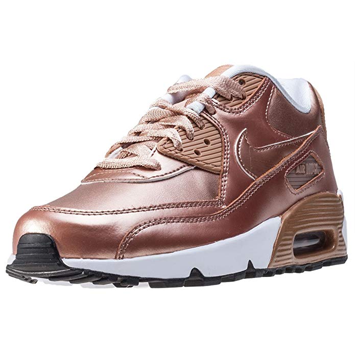 NIKE Big Kids Air Max 90 Leather Running Shoes